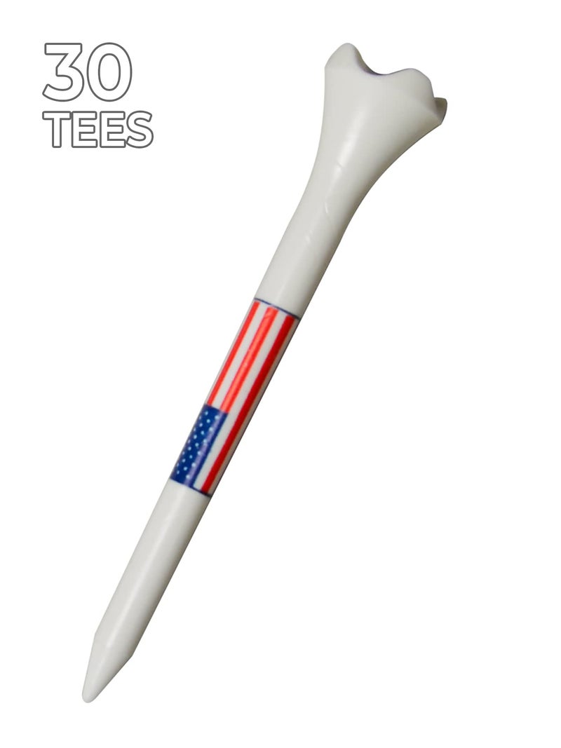 Pride Golf Tee Tees 30 Count, White, 3-1/4 Inch US - Image 2